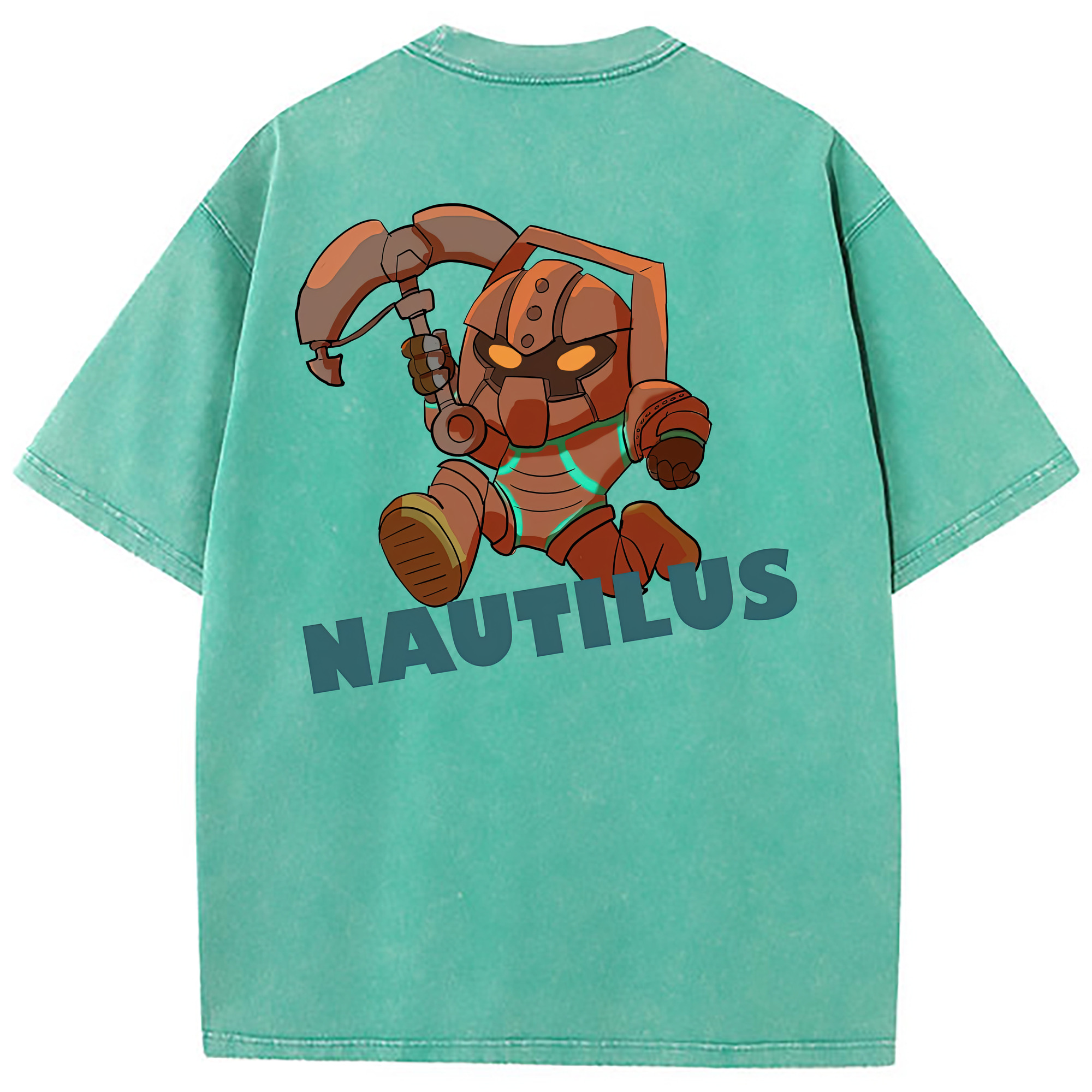 （画像用） リーグ・オブ・レジェンド League of Legends LOL 綿100% ヴィンテージ風 半袖Tシャツ（背面プリント）